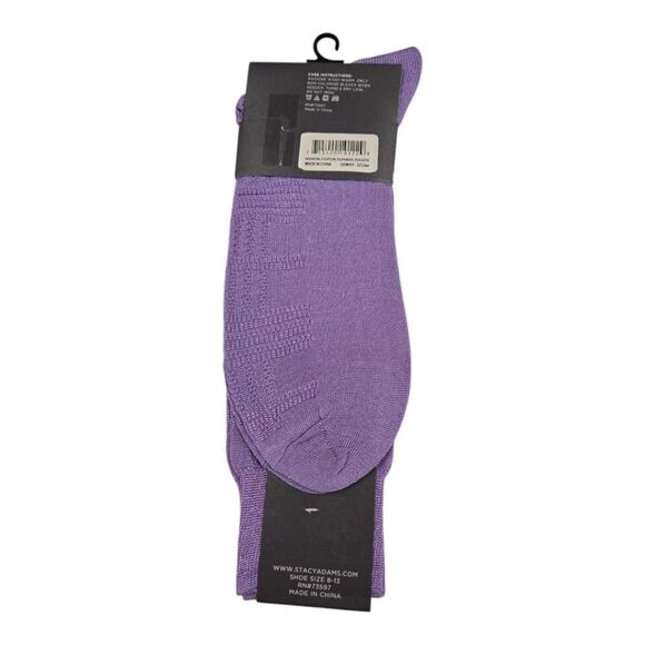 MEN'S STACY ADAMS SILKY DRESS SOCKS. BASIC COLORS. - Picture 2 of 3
